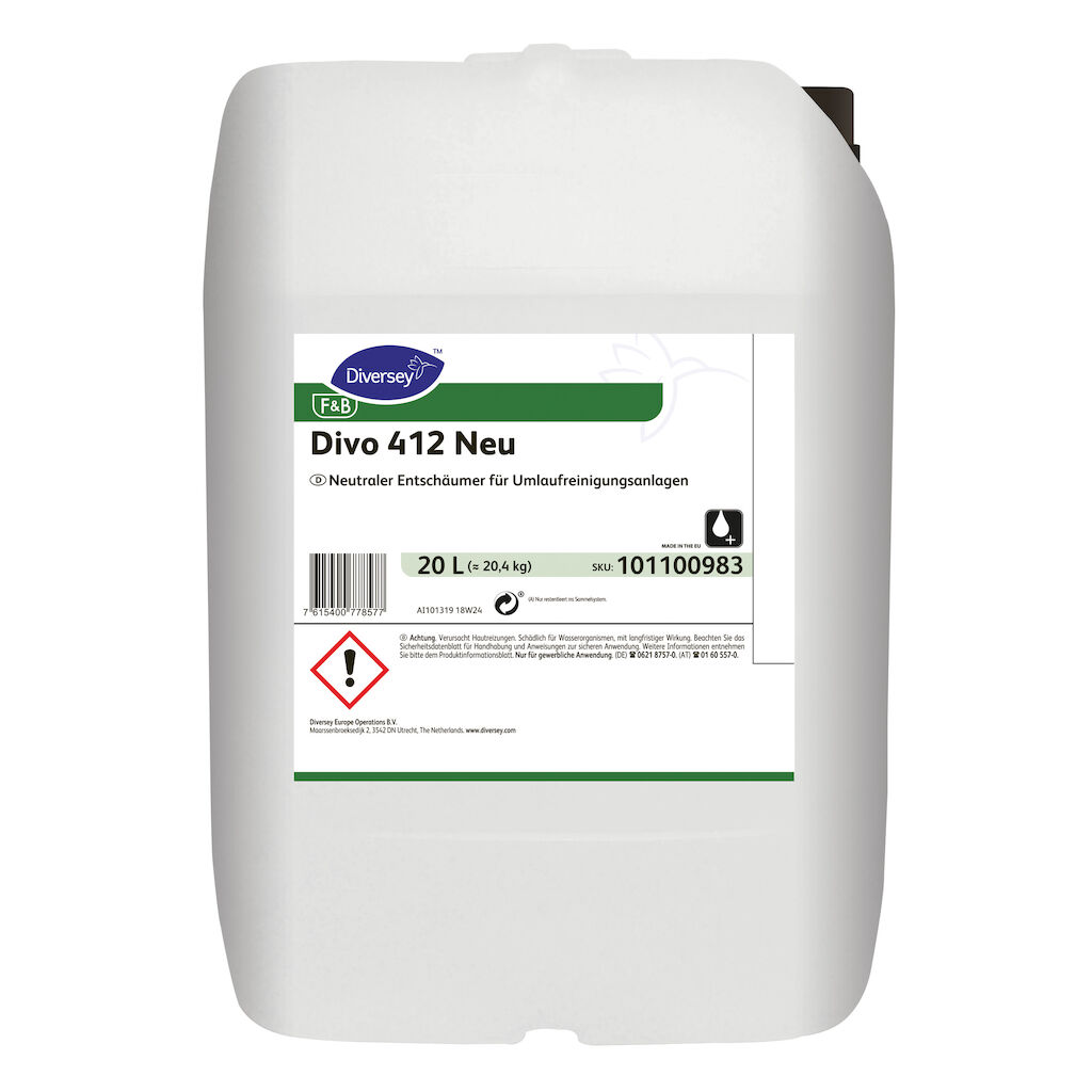 Divo 412 Neu 20L - Neutraler Entschäumer für Umlaufreinigungsanlagen